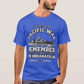 KOMMA IHÅG USS INDIANAPOLIS CA35 T SHIRT