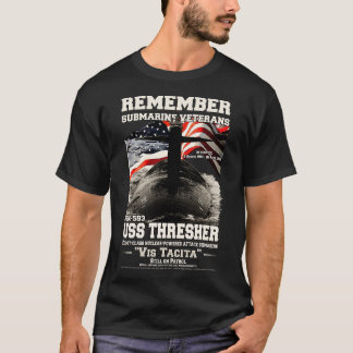 KOMMA IHÅG USS Thresher SSN593 T Shirt