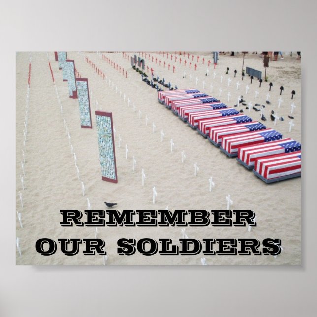 KOMMA IHÅG VÅRA SOLDIERS-utskrifter Poster (Framsidan)