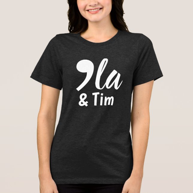 Komma Kamala och Tim 2024 T Shirt (Framsida)