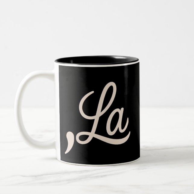 Komma La 2024 till president Funny Kamala Två-Tonad Mugg (Vänster)