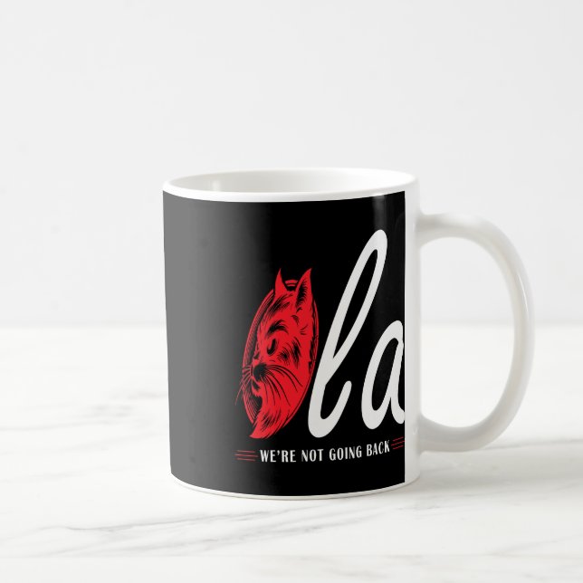 Komma La Cat Dam Vi ska inte tillbaka Kaffemugg (Höger)