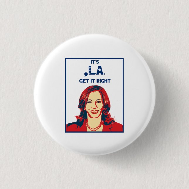 Komma-La, få Höger! Knapp (Framsida)