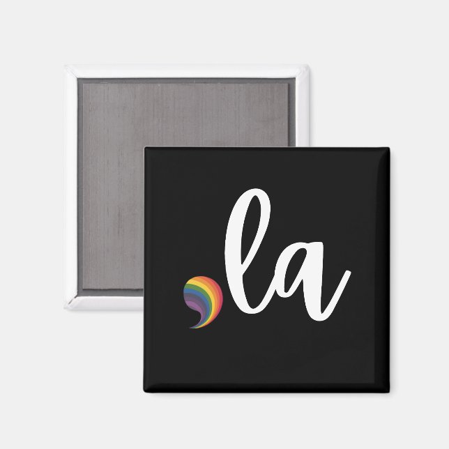 Komma La Kamala Harris Pride Regnbåge LGBQ Gay Magnet (Front/Back)