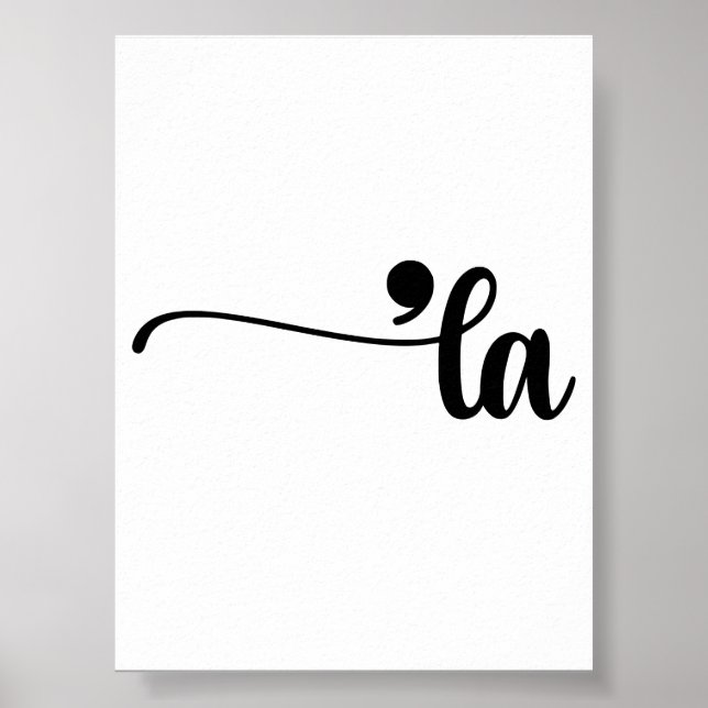 Komma La Kamala Harris Punktation La Val Poster (Framsidan)