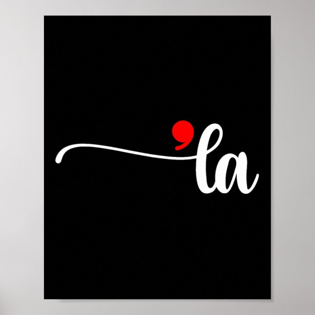 Komma La Kamala Harris Punktation La Valection Vot Poster (Framsidan)