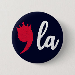 Komma La Kamala Harris-skiljetecken med Krona Knapp