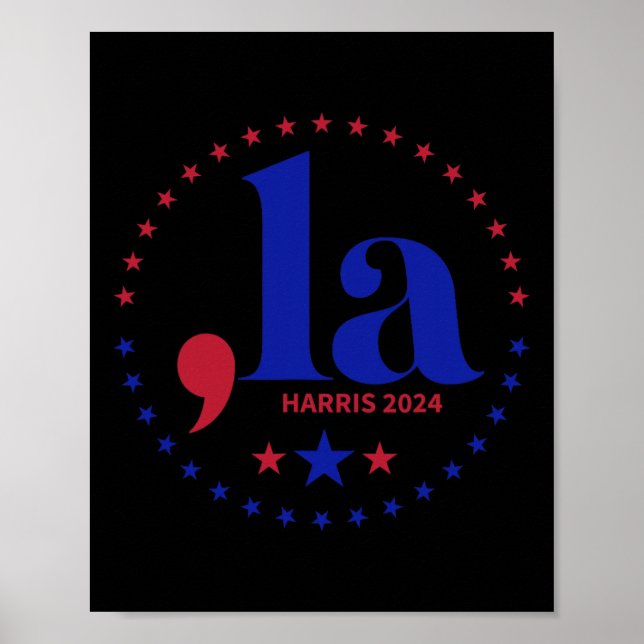Komma La Kamala Harris till president 2024 Poster (Framsidan)