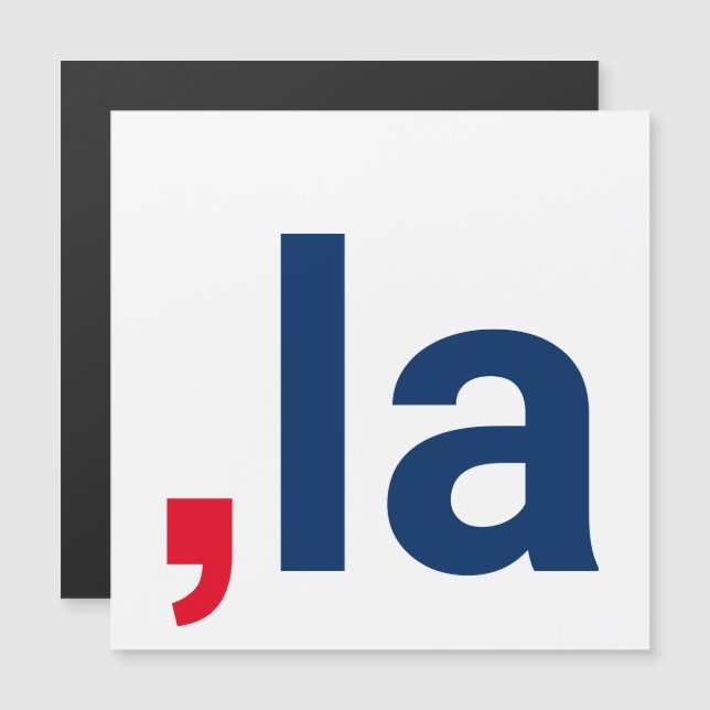 Komma La kamala lustiga uttal patriotisk (Fram/baksida)