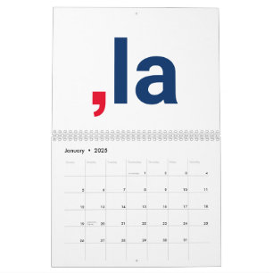 Komma La kamala lustiga uttal patriotisk Kalender