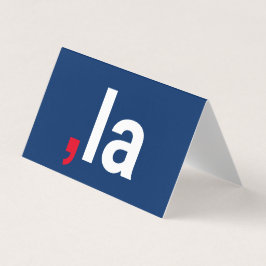 Komma La kamala, lustigt uttal blått kort