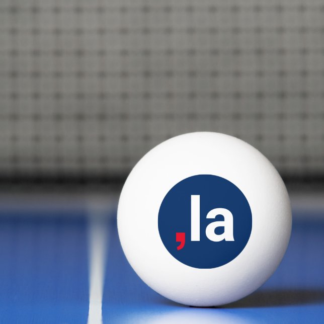 Komma La kamala rött vitt blått med lustiga uttal Pingisboll (Netto)