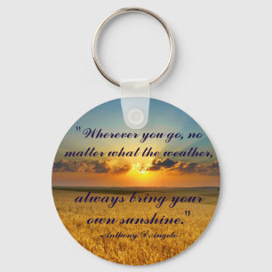 Komma med alltid din egna solskenkeychain nyckelring