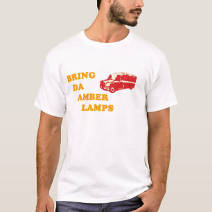 KOMMA MED DA den BÄRNSTENSFÄRGADE LAMPT-tröja T Shirt