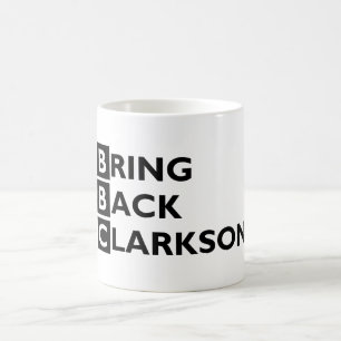 Komma med den tillbaka Clarkson muggen Kaffemugg