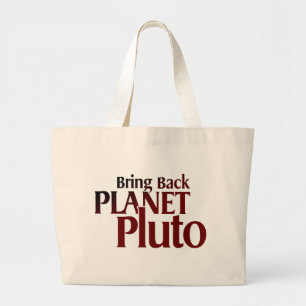 Komma med det tillbaka planet Pluto Jumbo Tygkasse