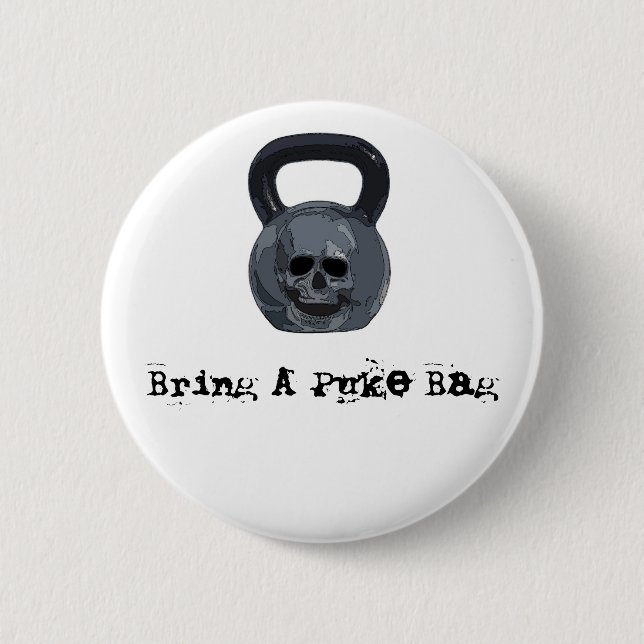 Komma med en Puke hänger lös knäppas Knapp (Framsida)