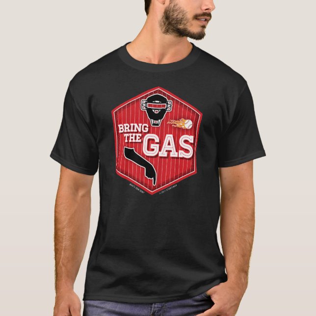 Komma med gasa: Rött + Svart T Shirt (Framsida)