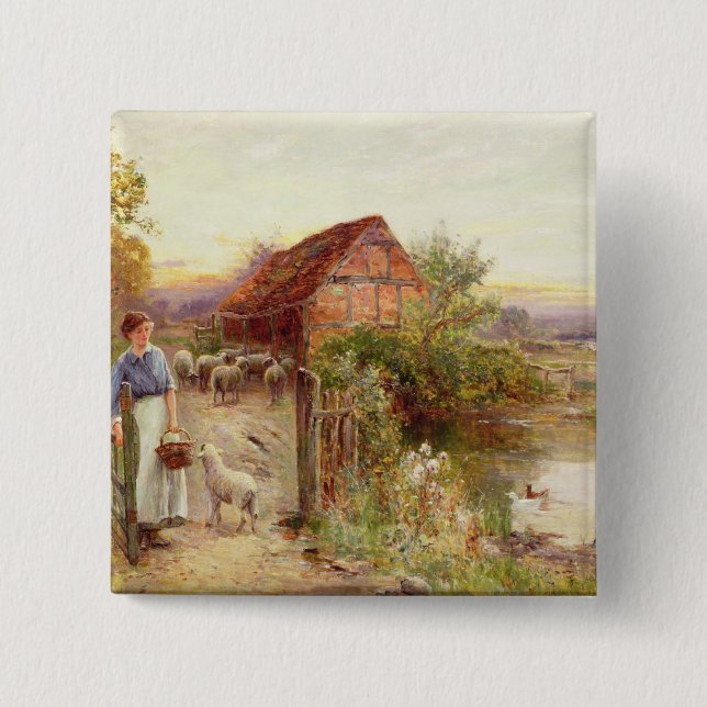 Komma med hem fåren knapp (Framsida)