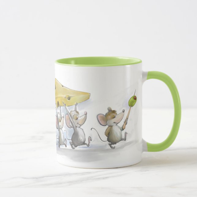 Komma med i muggen för ost (med oliv) mugg (Höger)