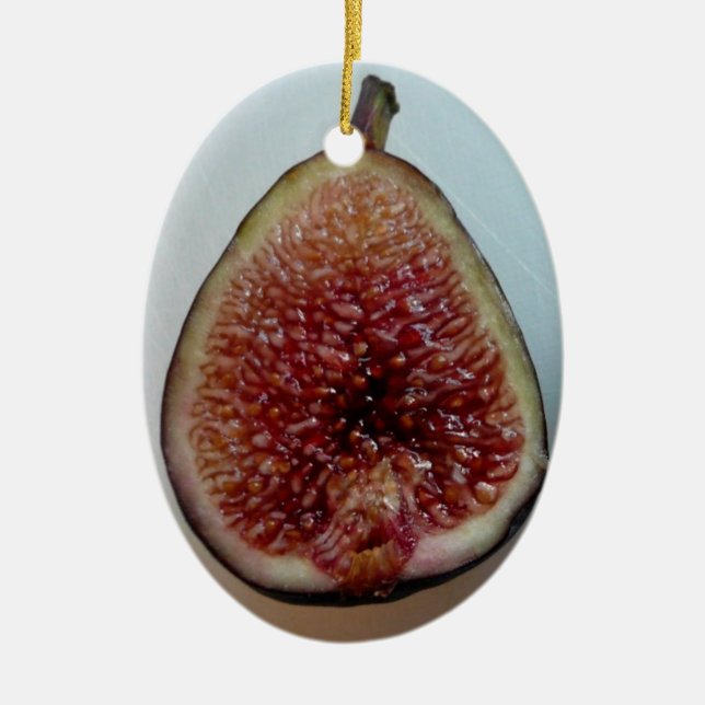 Komma med oss någon Figgy puddingprydnad nu Julgransprydnad Keramik (Framsidan)