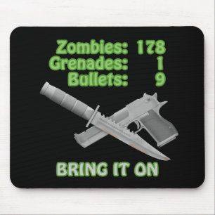 Komma med på zombiesna musmatta
