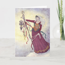 "Komma med Yuletide magi ", Helgkort