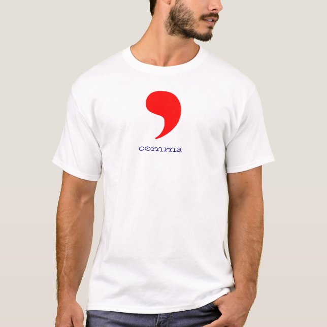 komma t-shirt (Framsida)