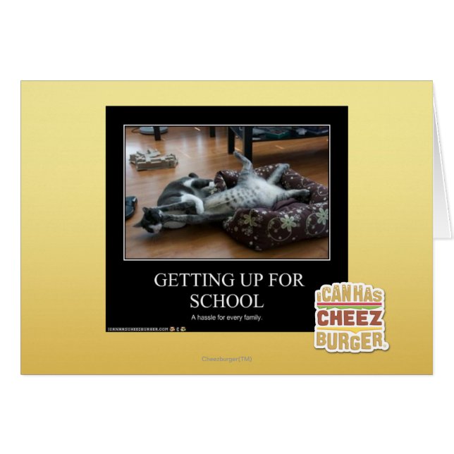 Komma upp till skolan hälsningskort (Framsidan Horizontal)