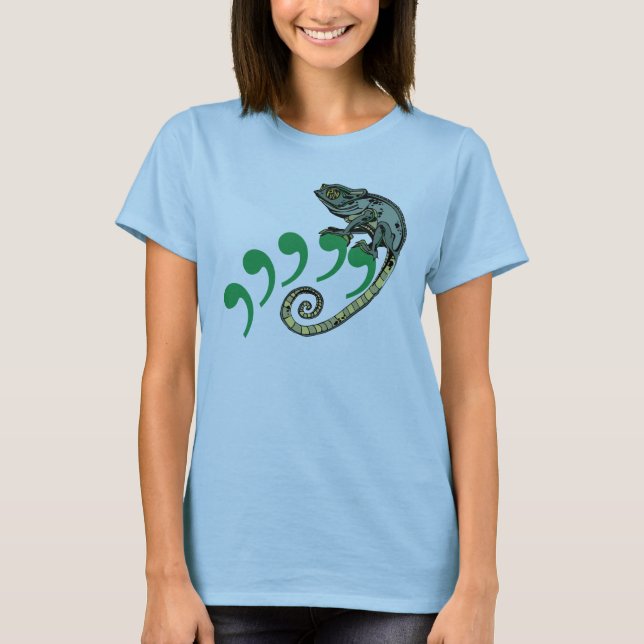 Kommakameleont Tee Shirt (Framsida)