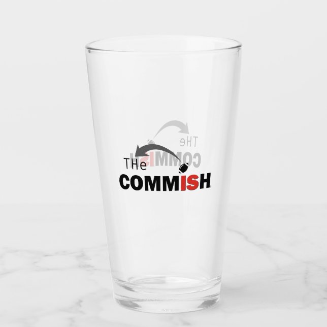 Kommande 16 oz Pint Beer Glass Glaskopp (Framsida)
