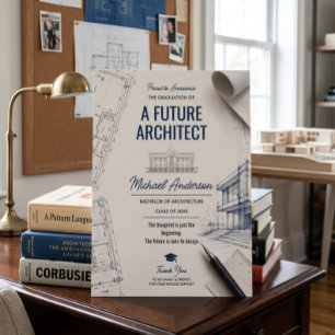 Kommande Arkitekt Blueprint Examen Meddelande