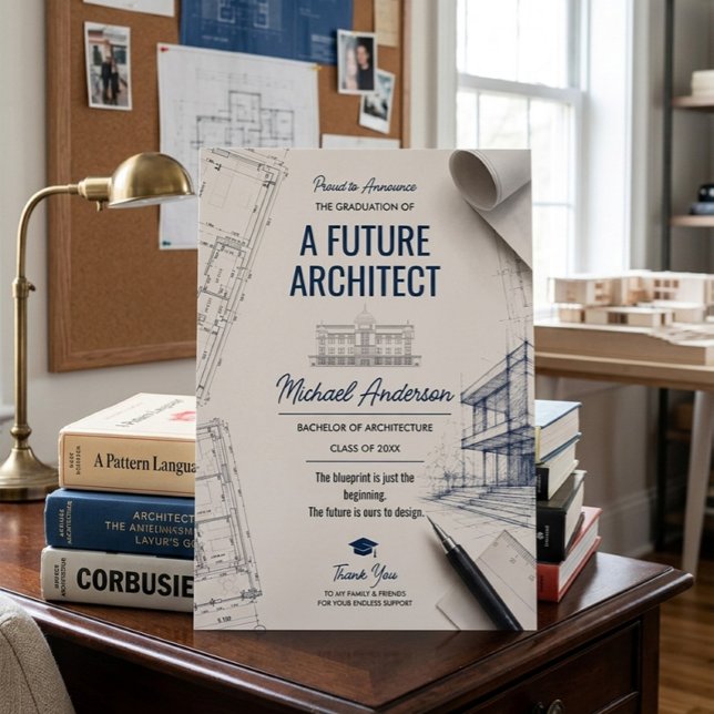 Kommande Arkitekt Blueprint Examen Meddelande (Skapare uppladdad)