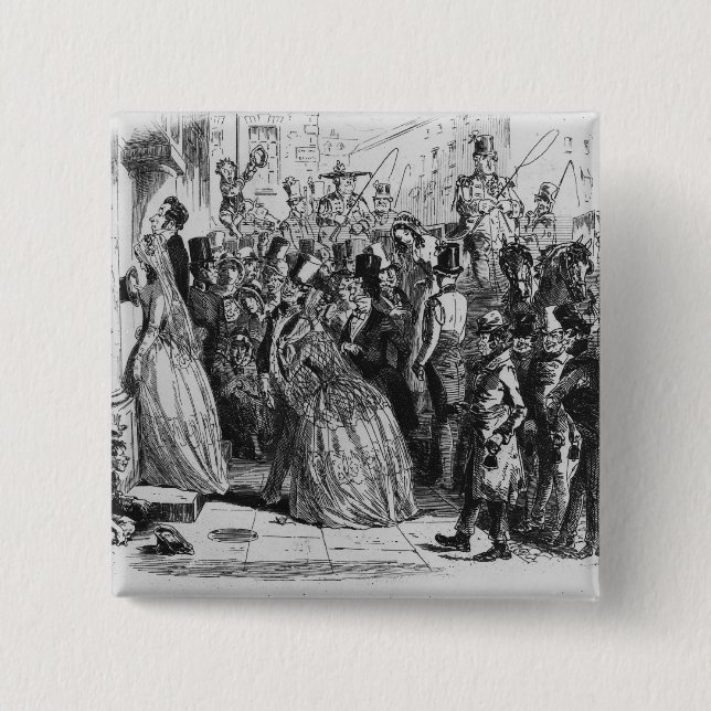 Kommande hem från kyrka knapp (Framsida)