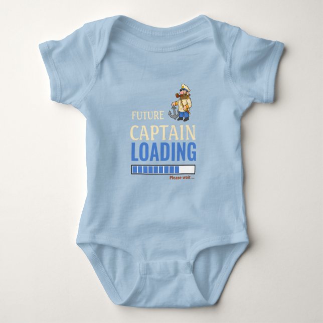 Kommande kapten som laddar Cute Personlig Boy T Shirt (Framsida)