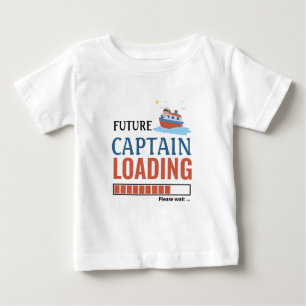 Kommande kapten som läser in Cute Funny Personlig T Shirt