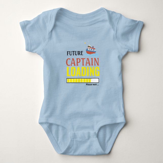 Kommande kapten som läser in nuny Cute Personlig T Shirt (Framsida)