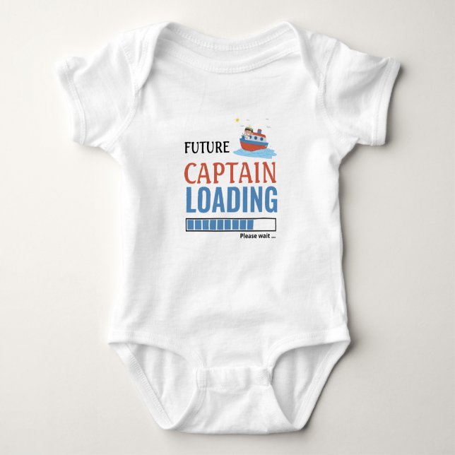 Kommande kapten som läser in nuny Cute Personlig T Shirt (Framsida)