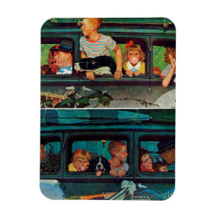 Kommande och gå vid Norman Rockwell Magnet