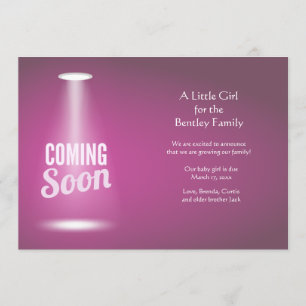 Kommande snart-Gravid-meddelande Meddelande