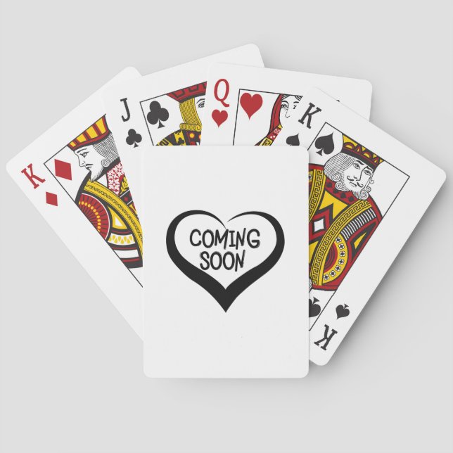 Kommande snart gravidmeddelandeGif Casinokort (Baksidan)