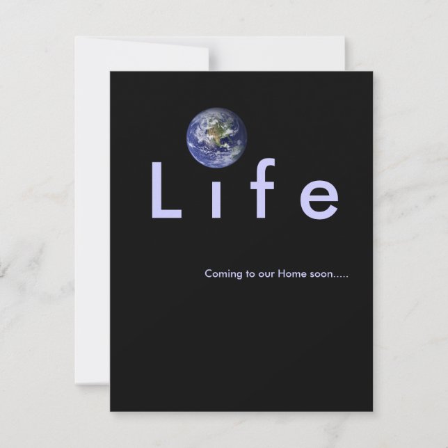 Kommande till vårt hem snart: Baby showerinbjudan Inbjudningar (Framsida)