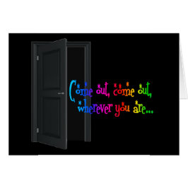 Kommande ut daggarderob (NCOD) LGBT för medborgare Hälsningskort