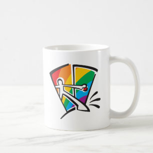 Kommande ut kaffemugg