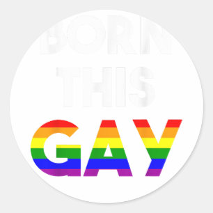 Kommande ut ur Gay pride Saker HBT TQ Rainbow Quee Runt Klistermärke