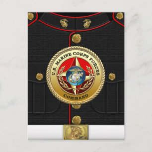 Kommando för marin kår (MARFORCOM) [3D] Vykort