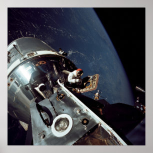Kommandomodul Apollo 9 dockad med Lunar Module Poster