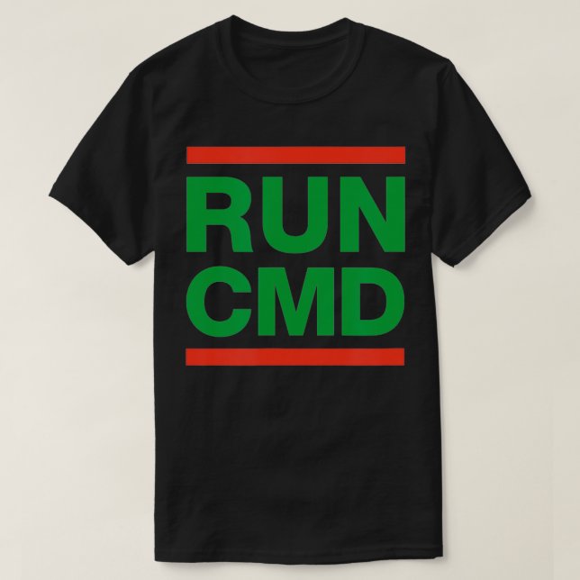 Kommandotolken Computer Geeks 80s - fråga SPRINGA  T Shirt (Design framsida)