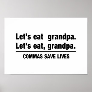 Kommasparamorfäder Poster