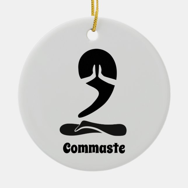 Kommaste Julgransprydnad Keramik (Framsidan)